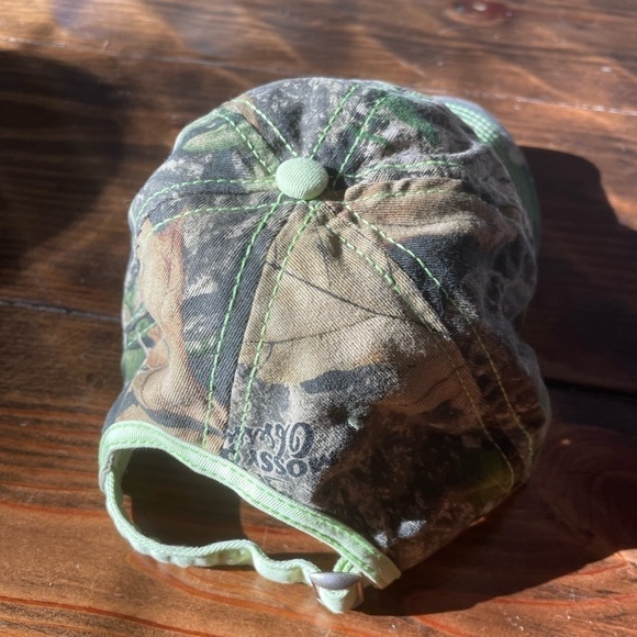 Signatures Mossy Oak Camouflage cloth adjustable Back Cap Hat - Picture 5 of 6